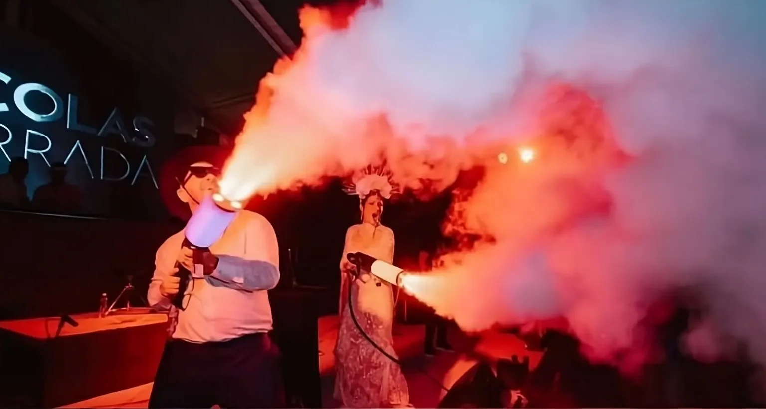 Jets de CO2 y Criogenia en Concierto